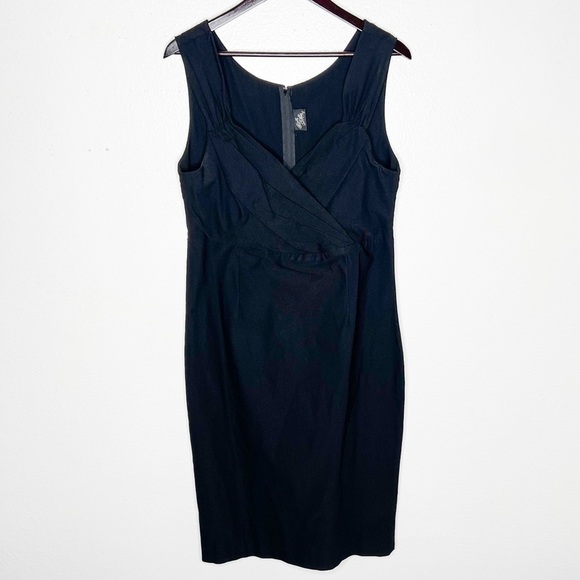 ROCK STEADY Diva Wiggle Dress Midi Black Stretch Pencil Size 4X Fits Like Large - Picture 6 of 16
